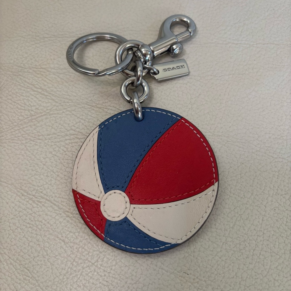 Coach Beachball Keychain